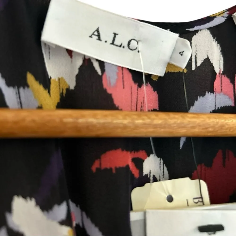 A.L.C. Tianna‎ Floral Wrap Midi Dress Size 4